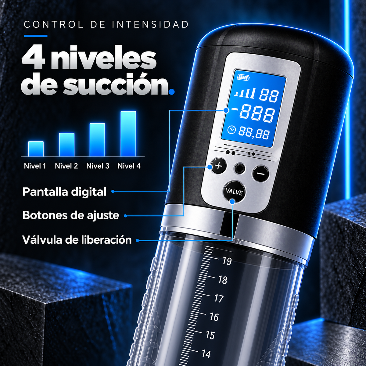Bomba de vacío eléctrica para agrandamiento y alargamiento